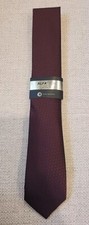 Alfani Mens Necktie Rolling Neat Burgundy Slim Tie OS