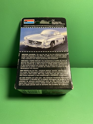 HO Scale Monogram Mini Exacts 2029 Mercedes Gullwing 1989 Vintage Car - Picture 2 of 5