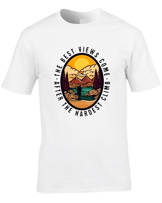 Bergsteigen Herren T-Shirt Kletterer Wandern Bergsteiger Hobby Geschenk Natur
