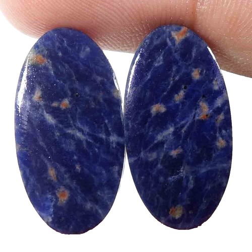 Blue Sodalite 8mm Knotted Gemstone Necklace: Stainless Steel O - Foto 6