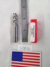 1 NEW HTC 3/8" DIAMETER CARBIDE END MILL 390-4538. 45 HELIX 3 FL. 1" LOC V816