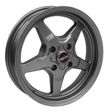 Mustang 4 Lug Race Star 91 Drag Star Four Lug Metallic Gray 15x3.75 4x108 1.5bs