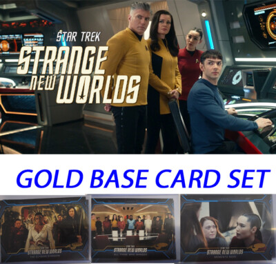 STAR TREK STRANGE NEW WORLDS, GOLD Base Cards with line & Starship 1-60 You Pick