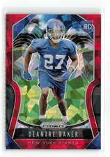 DEANDRE BAKER #314 RC 2019 PANINI PRIZM GIANTS RED ICE