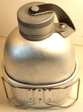 SCONTO 50%-BORRACCIA MILITARE-IN ALLUMINIO+GAVETTINO-NUOVO-FONDO MAGAZZINO