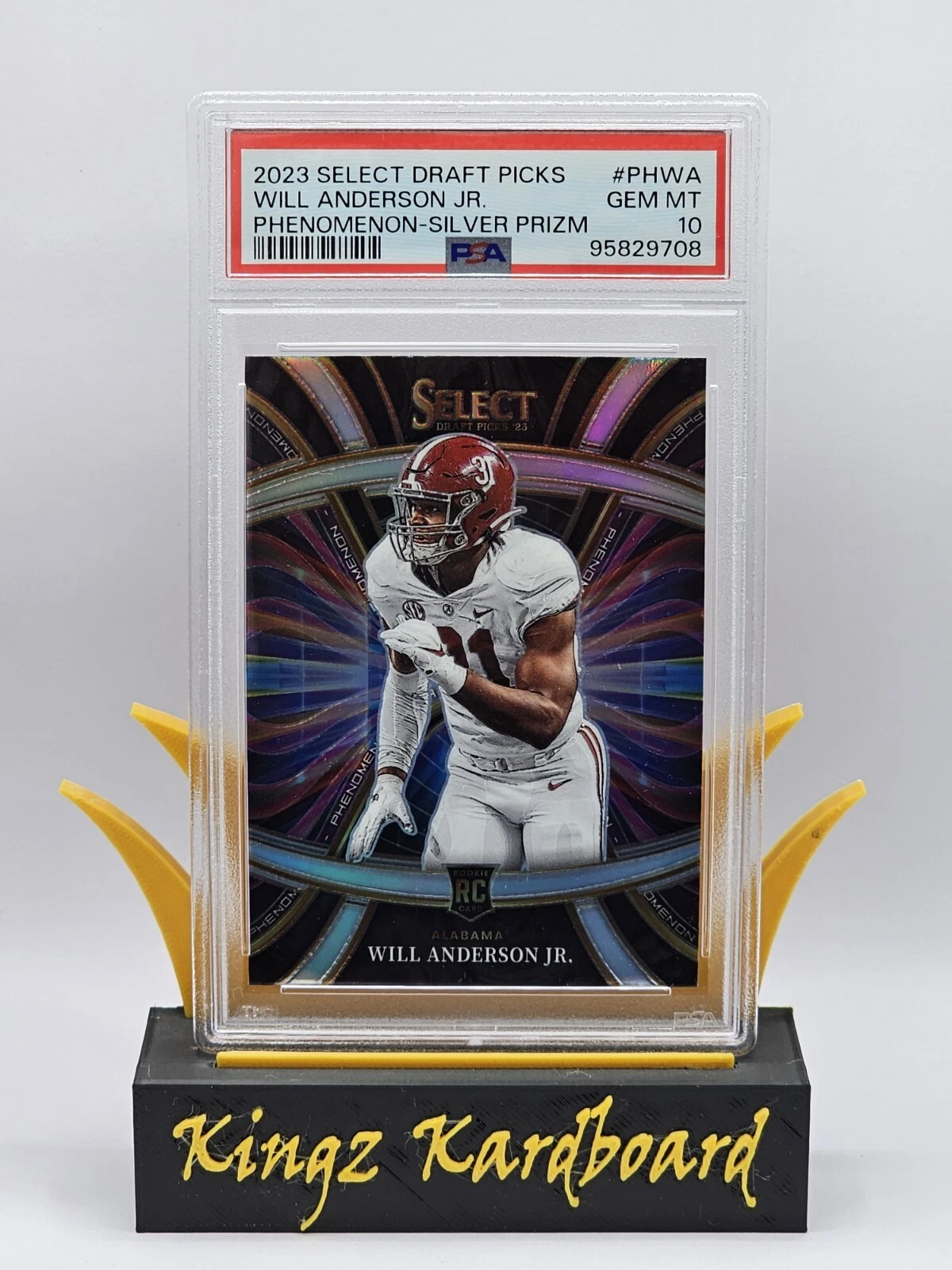 Will Anderson Panini Select Draft Picks Phenomenon #PHWA Silver