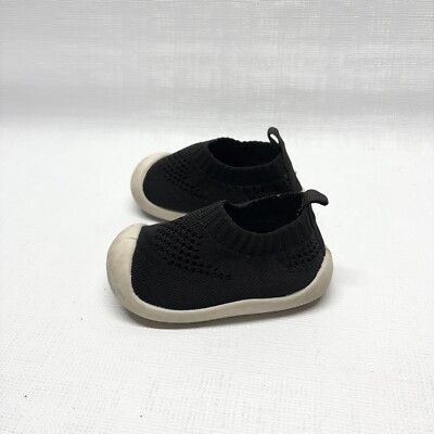 Baby Kids First Walkers Black Sneakers Shoes Infant 14
