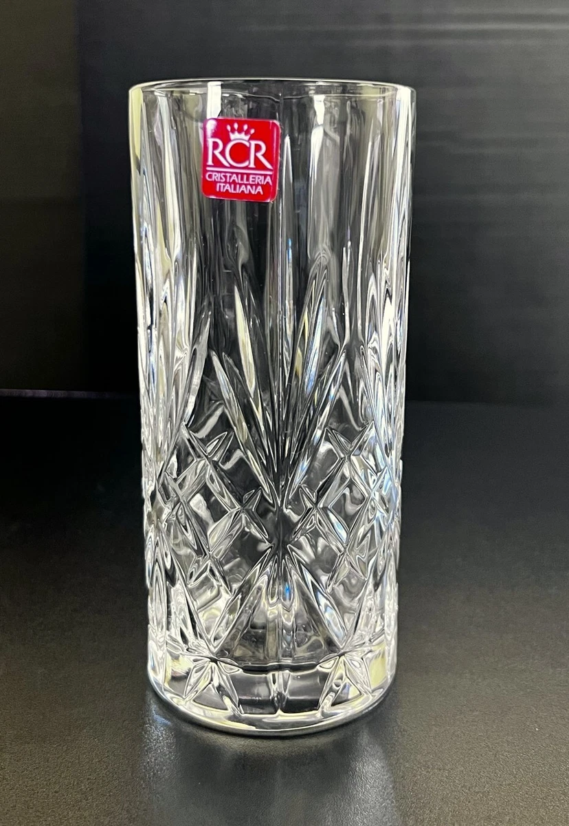 Crystal-Glass Highball Glass, Tumbler , Drinking Glass RCR Cristalleria  Italiana