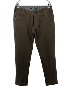 NN07 NO NATIONALITY Herren Simon Slim Chino Hosen Größe W30 L29