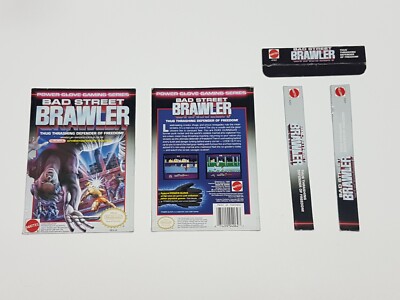 Bad Street Brawler Nintendo NES Rental Cut Box ONLY *DAMAGED