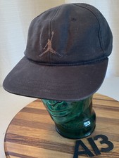 YOUTH AGE 4-7 JORDAN JUMPMAN BLACK ON BLACK HAT STRAPBACK ADJUSTABLE VGC A13