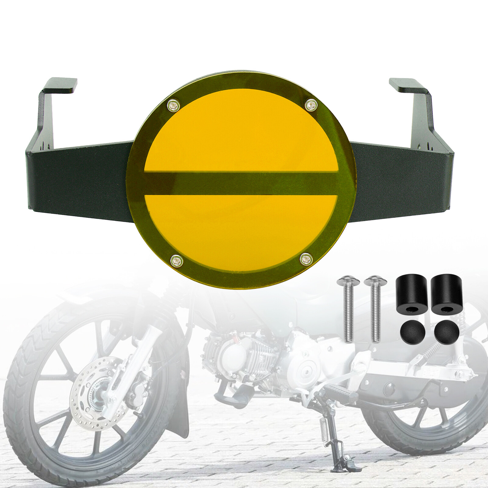 Headlight Guard Shield Cover Protector Yellow Fit Honda Cross Cub 110