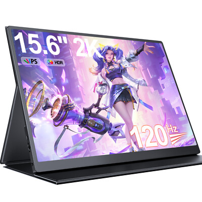 2K Portable Monitor 120Hz Gaming Monitor Computer QHD