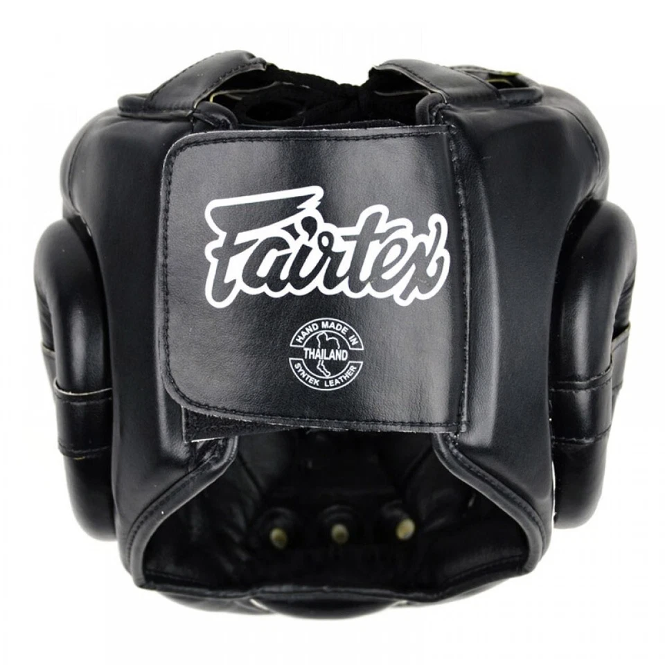 Fairtex HG14 Full Face Head Guard Muay Thai Headgear Kickboxing Black Ships From - Image 4 of 4