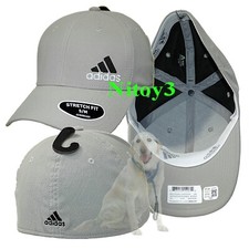 adidas Release 3 Aeroready Stretch Fit Baseball Cap-Hat Men S/M: 54-57 cm Gray