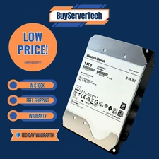 WD WUH721414ALE604  UltraStar DC HC530 14TB 7.2K RPM SATA 6Gb/s 3.5" 0F3115 HDD