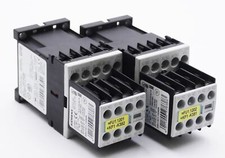 2x Siemens SIRIUS 3RH1 140-1BB40 E:05 Auxiliary Contactor + 3RH1 911-1GA04 E:06 -Used-