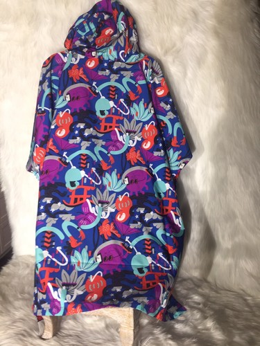 New Nike Marathoner Toyo Jacket CZ7725-010 Swoosh Floral Running Poncho Size XS - Picture 9 of 10