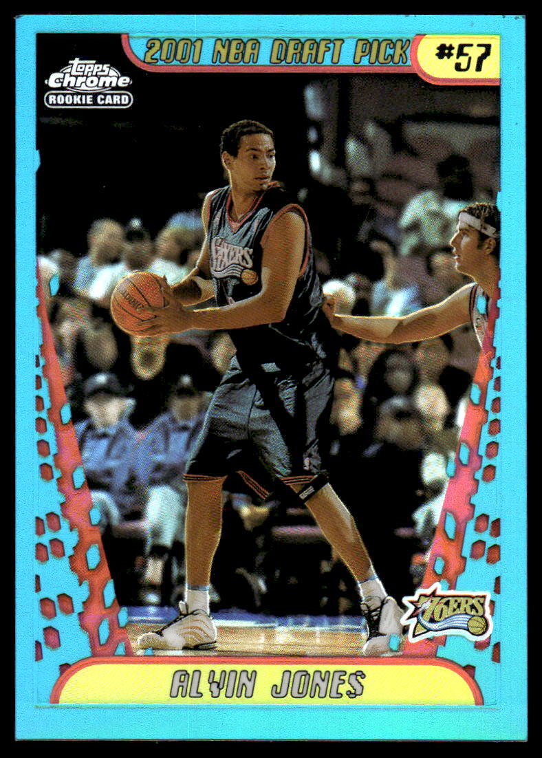 2001-02 Topps Chrome #164 Alvin Jones BASKETBALL Philadelphia