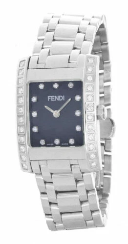 Fendi Quartz Stainless Steel Band Wristwatches