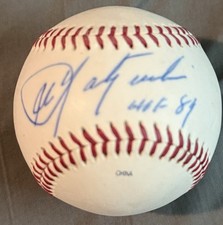 Carl Yastrzemski-Signed Baseball Ball w/ HOF Inscription - Not Authenticated