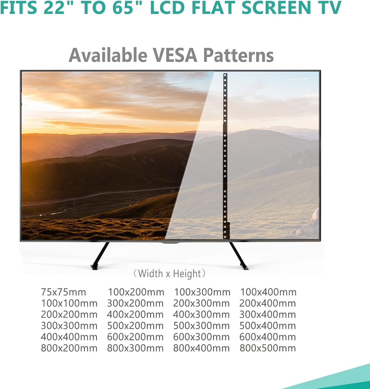 Universal TV Stand 55 inch TV, TV Stand Mount for 22-65 Inch