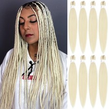 Pre Stretched Braiding Hair 20 Inch 8 Pack Yaki Texture Extensions Itch Free