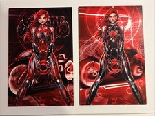 White Widow #7 Blood Widow Tron NYCC Exclusive Virgin Pair Signed Jamie Tyndall
