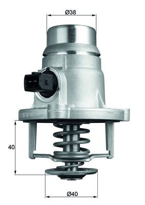 MAHLE TM 27 101 Thermostat, Kühlmittel für BMW,ROLLS-ROYCE