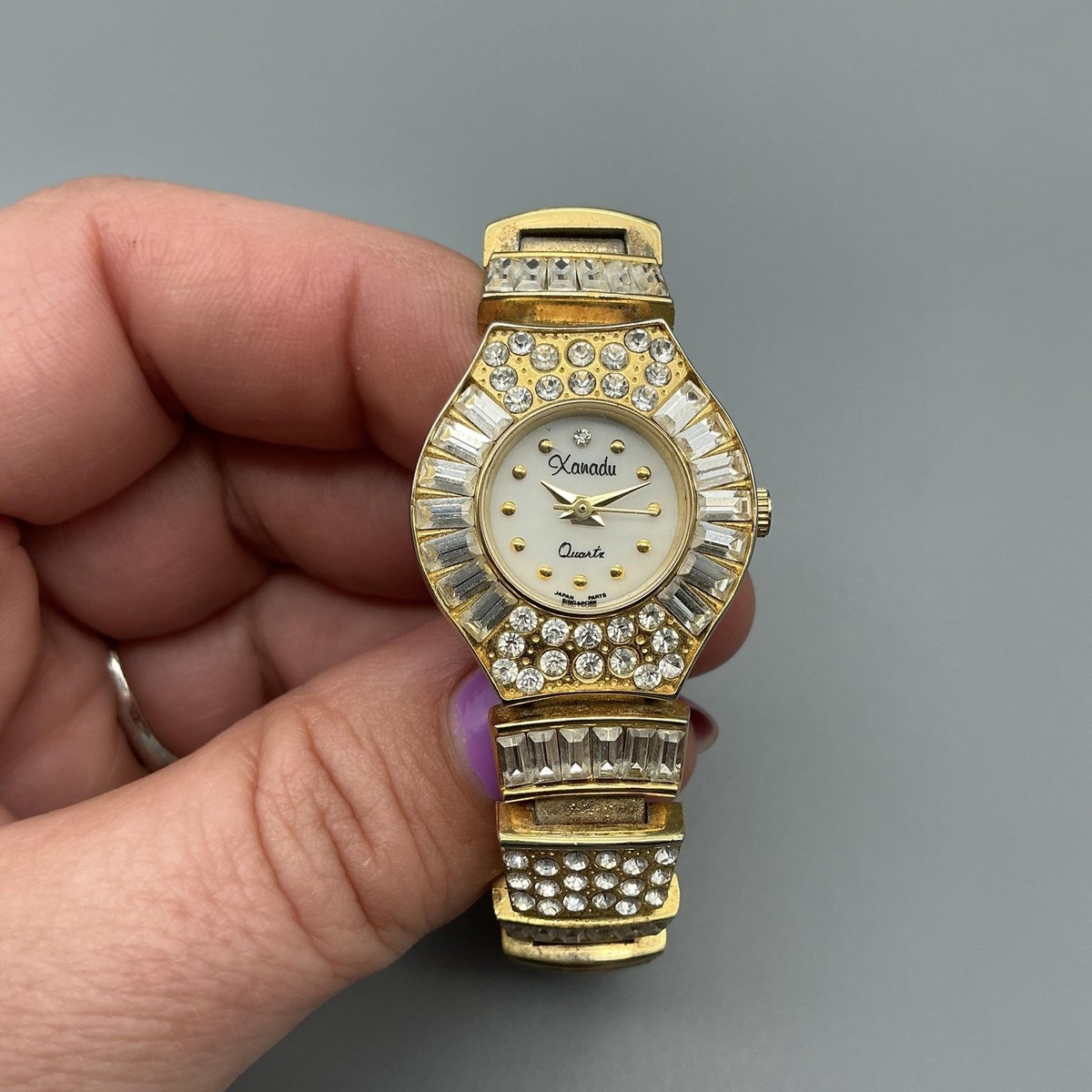Vintage Xanadu Womens Watch 24mm White Dial Gold Tone  display picture 2
