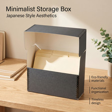 Lineco Archival Storage Box Acid Free Document Case Metal Edge Letter Size