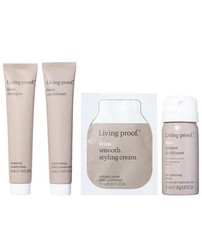 NIB Living Proof NO FRIZZ Kit Shampoo Condition Styling Cream Instant de-Frizz