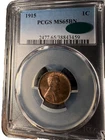 1915-P PCGS-CAC MS65BN, Very Nice Coin, Great Luster & Strike, Looks RED BROWN !