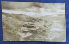 RPPC Highway & Approching Storm Topanga California ca1930 Postcard
