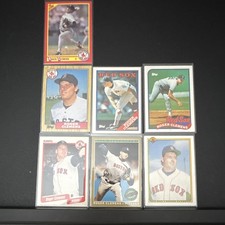 Topps Score Fleer Roger Clemens 7-Card Lot 1987, 88, 89, 90, 93 Red Sox Star