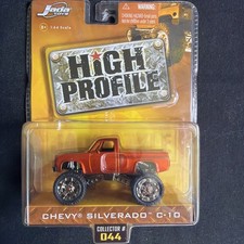 Jada High Profile 1985 Silverado C-10 Squarebody Lifted Kmc Rockstar Wheels Vhtf