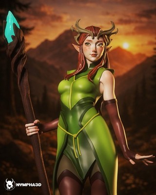 Keyleth | Critical Role | UNPAINTED | 1/6 Scale Resin Kit |