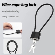 Rust-proof Steel Wire Combination Padlock Cable Lock Equipped with Keys Durable