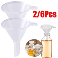 Mini piccoli imbuti in plastica per profumo liquido riempimento olio bottiglia vuota UK STORE-