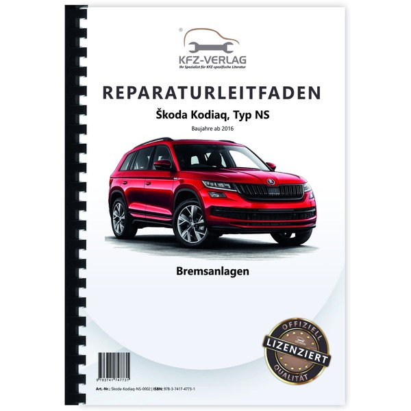 Skoda Kodiaq Typ NS Ab 2016 Bremsanlagen Bremsen System Werkstatthandbuch-image