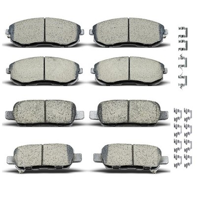 D1813 D1855 8pcs Ceramic Front Rear Brake Pads With Clips Fit For Kia