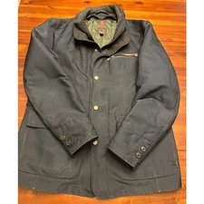 Gimo's Heavy Lined Jacket in Dark Blue/Gray, Italian Size 54 (US 44)
