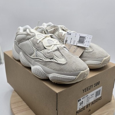 Adidas Yeezy 500 Shoes Mens Size 10 White Bone Low Top Mesh