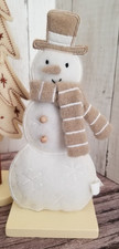 2024 Target Wondershop Fabric  Wood Mantel Christmas Village Snowman NEW