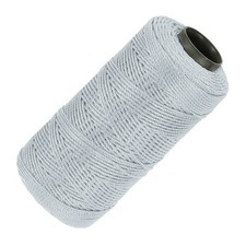 Nylon String 3 Strands Twisted Mason Line 1.5mm x 218 Yards, Light Grey