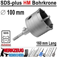 Sds-Plus Bohrkrone Dosensenker Dosenbohrer LochsäGe Kernbohrer Ø 100 Mm X 160 Mm