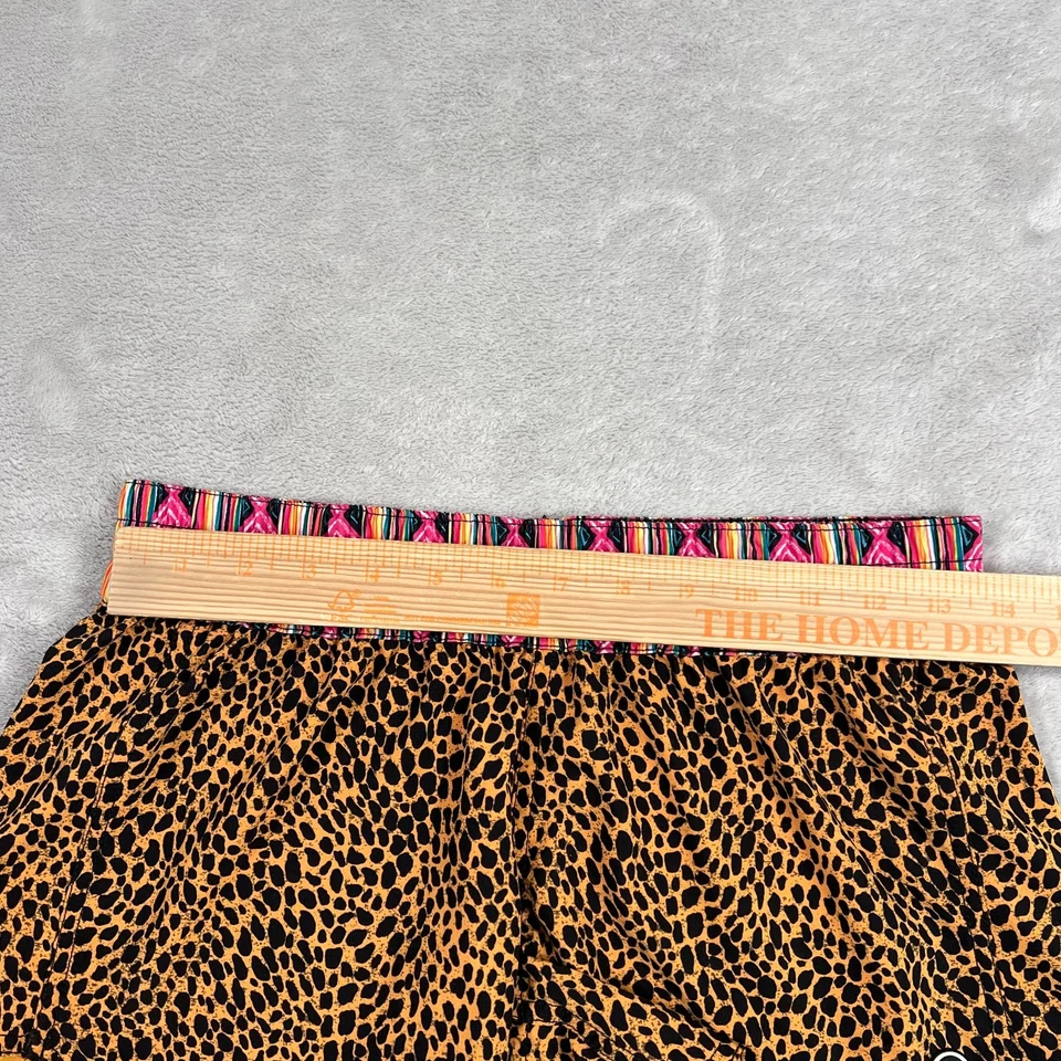 Volcom Shorts Womens Small Yellow Animal Print Elastic Waist Pull On Lightweight - Image 3 of 4