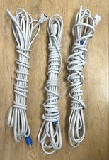 3 Bose 20ft Left/Right Lifestyle Jewel Cube Speaker Wires RCA to Bose AC-2 White