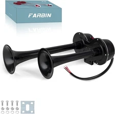 Car Horns 12V Electric Truck Horn Loud Train Horn for Car Dual Horns for Moto...