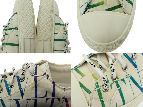 Valentino VALENTINO GIGGIES Canvas Sneakers White Size 41 Used thumbnail 9